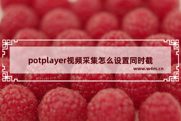 potplayer视频采集怎么设置同时截取鼠标光标-potplayer鼠标光标截取方法