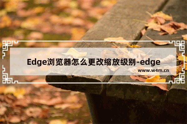 Edge浏览器怎么更改缩放级别-edge浏览器更改缩放级别方法