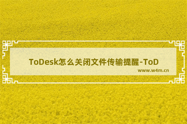 ToDesk怎么关闭文件传输提醒-ToDesk关闭文件传输提醒的方法