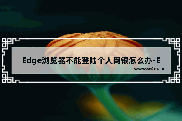 Edge浏览器不能登陆个人网银怎么办-Edge浏览器登录个人网银方法