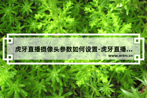 虎牙直播摄像头参数如何设置-虎牙直播摄像头参数设置步骤