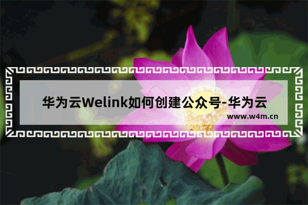 华为云Welink如何创建公众号-华为云Welink创建公众号的方法教程