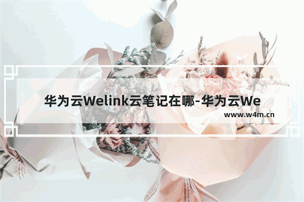 华为云Welink云笔记在哪-华为云Welink云笔记使用方法教程