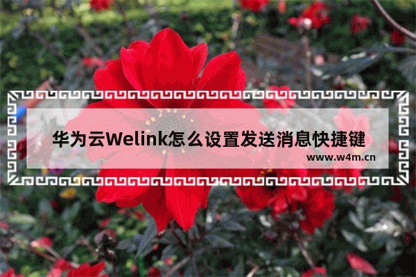 华为云Welink怎么设置发送消息快捷键-华为云Welink发送消息快捷键设置方法教程