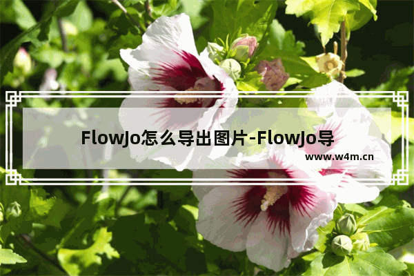 FlowJo怎么导出图片-FlowJo导出图片的方法教程