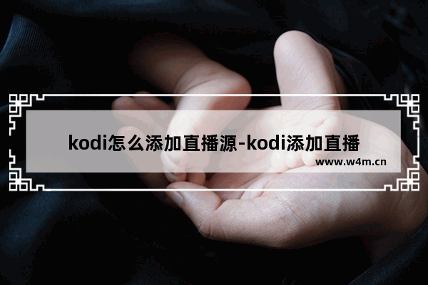 kodi怎么添加直播源-kodi添加直播源的方法教程