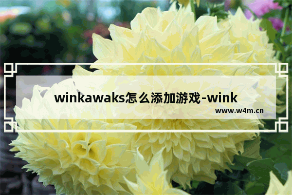 winkawaks怎么添加游戏-winkawaks添加游戏的方法教程