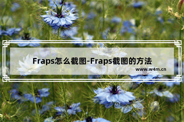 Fraps怎么截图-Fraps截图的方法教程