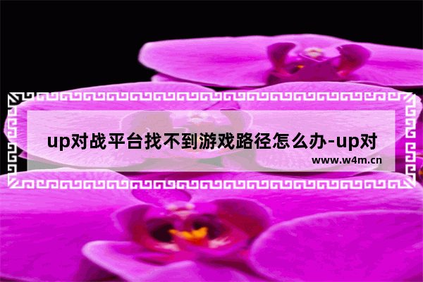 up对战平台找不到游戏路径怎么办-up对战平台找不到游戏路径解决方法