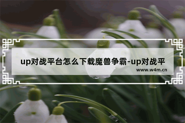 up对战平台怎么下载魔兽争霸-up对战平台魔兽争霸下载方法