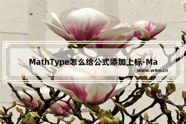 MathType怎么给公式添加上标-MathType快速添加上标教程