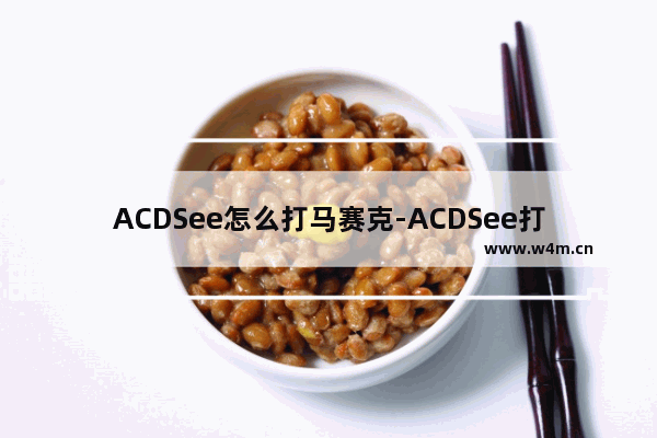 ACDSee怎么打马赛克-ACDSee打马赛克的方法教程