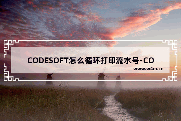 CODESOFT怎么循环打印流水号-CODESOFT循环打印流水号的方法教程