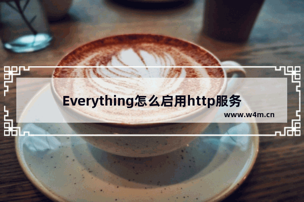 Everything怎么启用http服务器-Everything启用http服务器方法