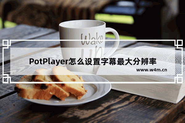 PotPlayer怎么设置字幕最大分辨率- potplayer设置字幕最大分辨率方法