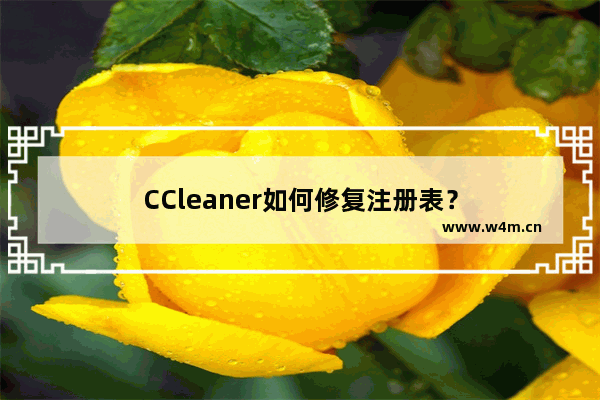 CCleaner如何修复注册表？