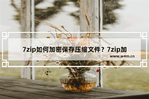 7zip如何加密保存压缩文件？7zip加密保存压缩文件的技巧