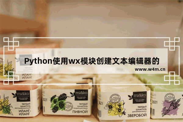 Python使用wx模块创建文本编辑器的技巧