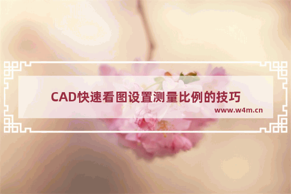 CAD快速看图设置测量比例的技巧