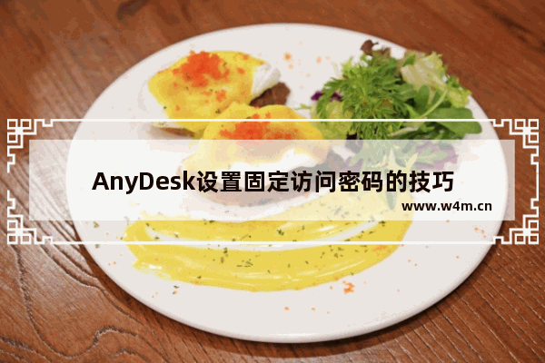 AnyDesk设置固定访问密码的技巧