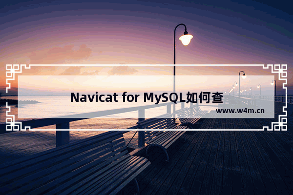 Navicat for MySQL如何查询表中数据？