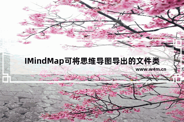 IMindMap可将思维导图导出的文件类型一览