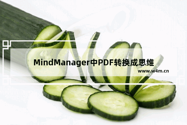 MindManager中PDF转换成思维导图的技巧