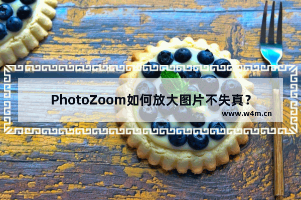 PhotoZoom如何放大图片不失真？