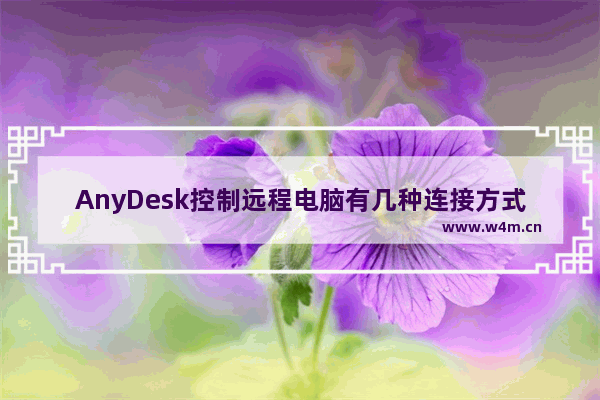 AnyDesk控制远程电脑有几种连接方式？