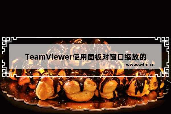 TeamViewer使用面板对窗口缩放的技巧