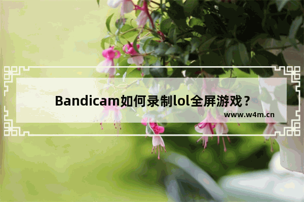 Bandicam如何录制lol全屏游戏？