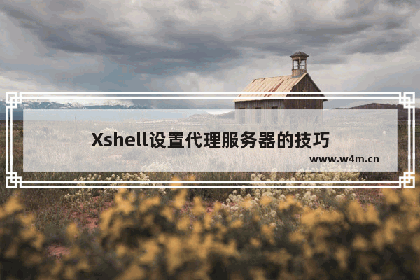 Xshell设置代理服务器的技巧