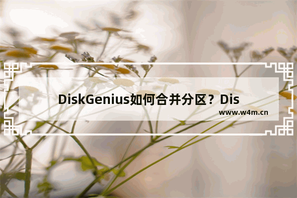 DiskGenius如何合并分区？DiskGenius合并分区的技巧