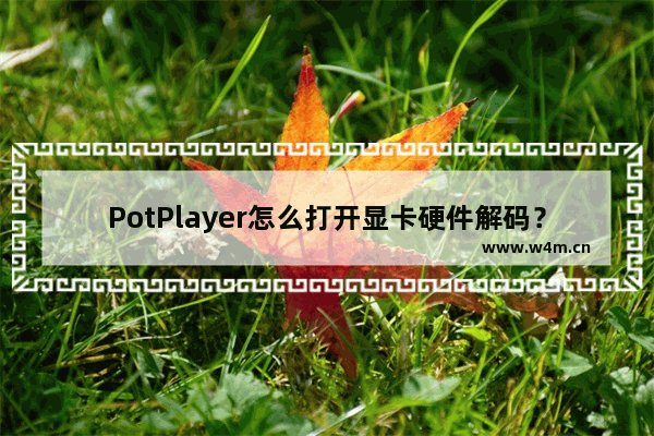 PotPlayer怎么打开显卡硬件解码？