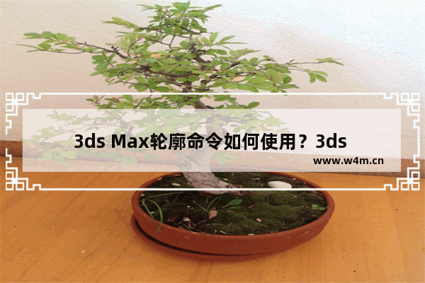 3ds Max轮廓命令如何使用？3ds Max轮廓命令使用技巧