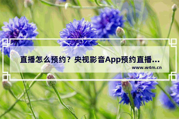 直播怎么预约？央视影音App预约直播的方法