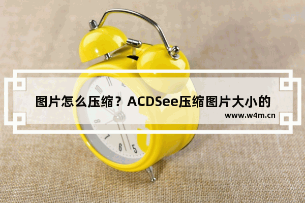 图片怎么压缩？ACDSee压缩图片大小的方法