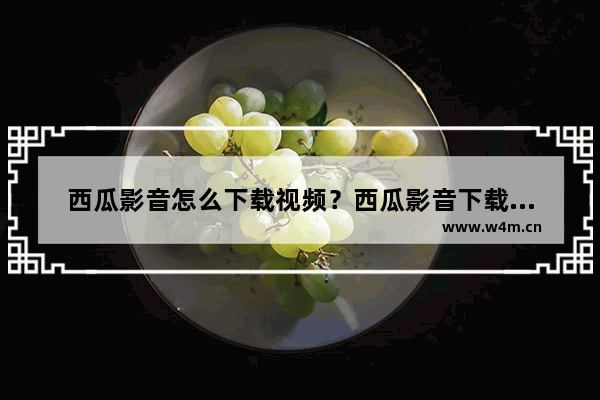 西瓜影音怎么下载视频？西瓜影音下载视频的方法