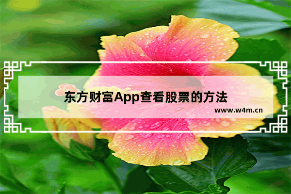 东方财富App查看股票的方法