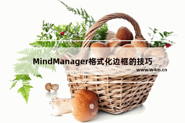 MindManager格式化边框的技巧