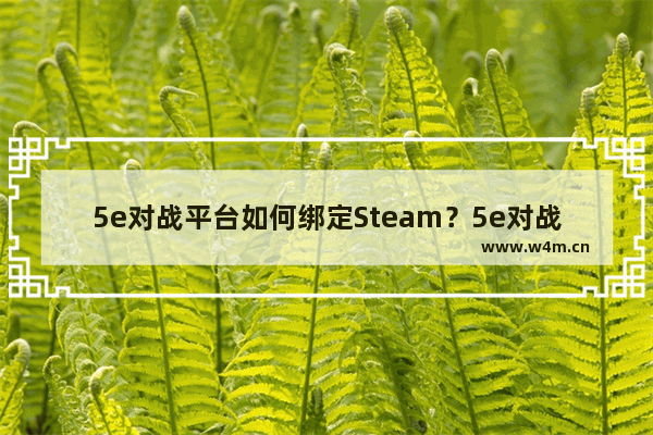 5e对战平台如何绑定Steam？5e对战平台绑定Steam的技巧