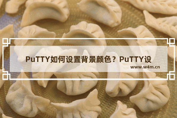 PuTTY如何设置背景颜色？PuTTY设置背景颜色的技巧