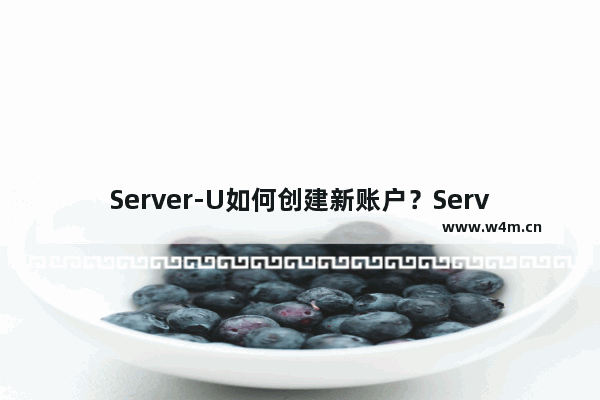 Server-U如何创建新账户？Server-U创建新账户的技巧