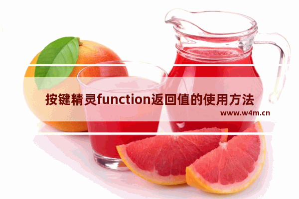 按键精灵function返回值的使用方法