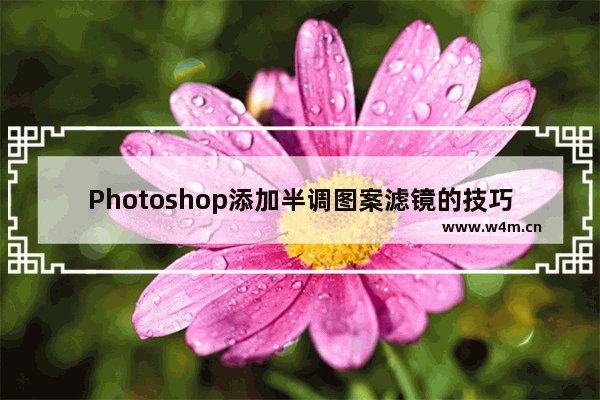 Photoshop添加半调图案滤镜的技巧