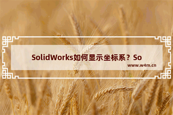 SolidWorks如何显示坐标系？SolidWorks显示坐标系的技巧