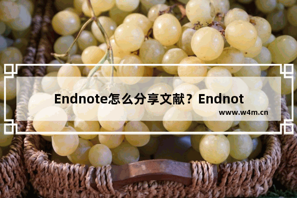 Endnote怎么分享文献？Endnote分享文献的技巧