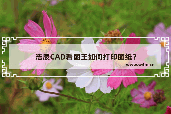 浩辰CAD看图王如何打印图纸？