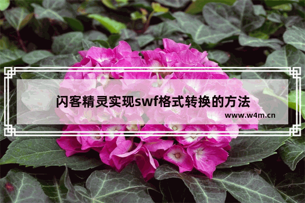 闪客精灵实现swf格式转换的方法