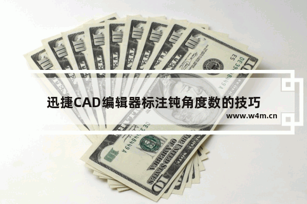 迅捷CAD编辑器标注钝角度数的技巧